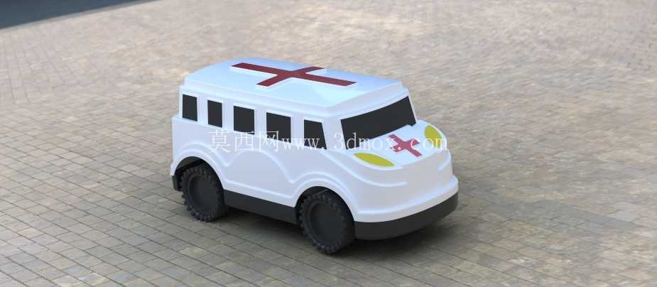 儿童玩具救护车,配有完整的模具和模具