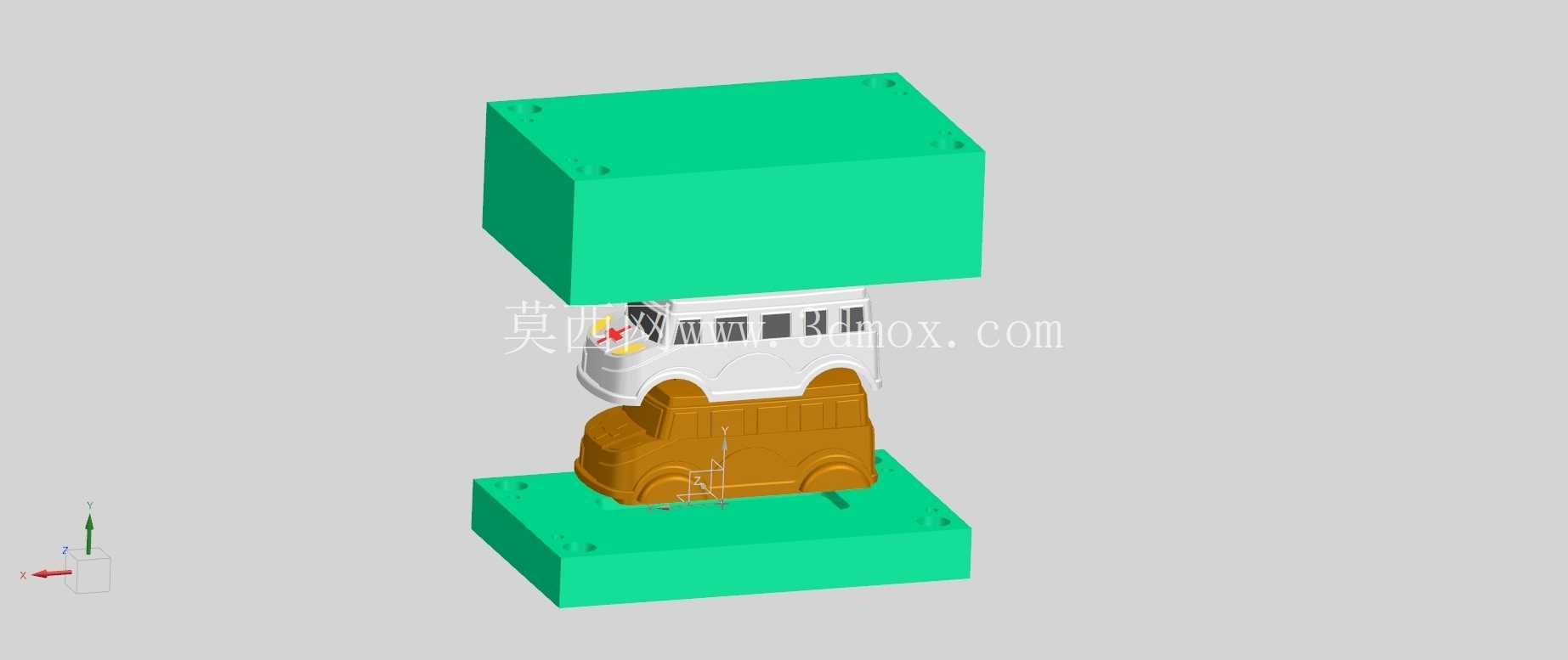 儿童玩具救护车,配有完整的模具和模具
