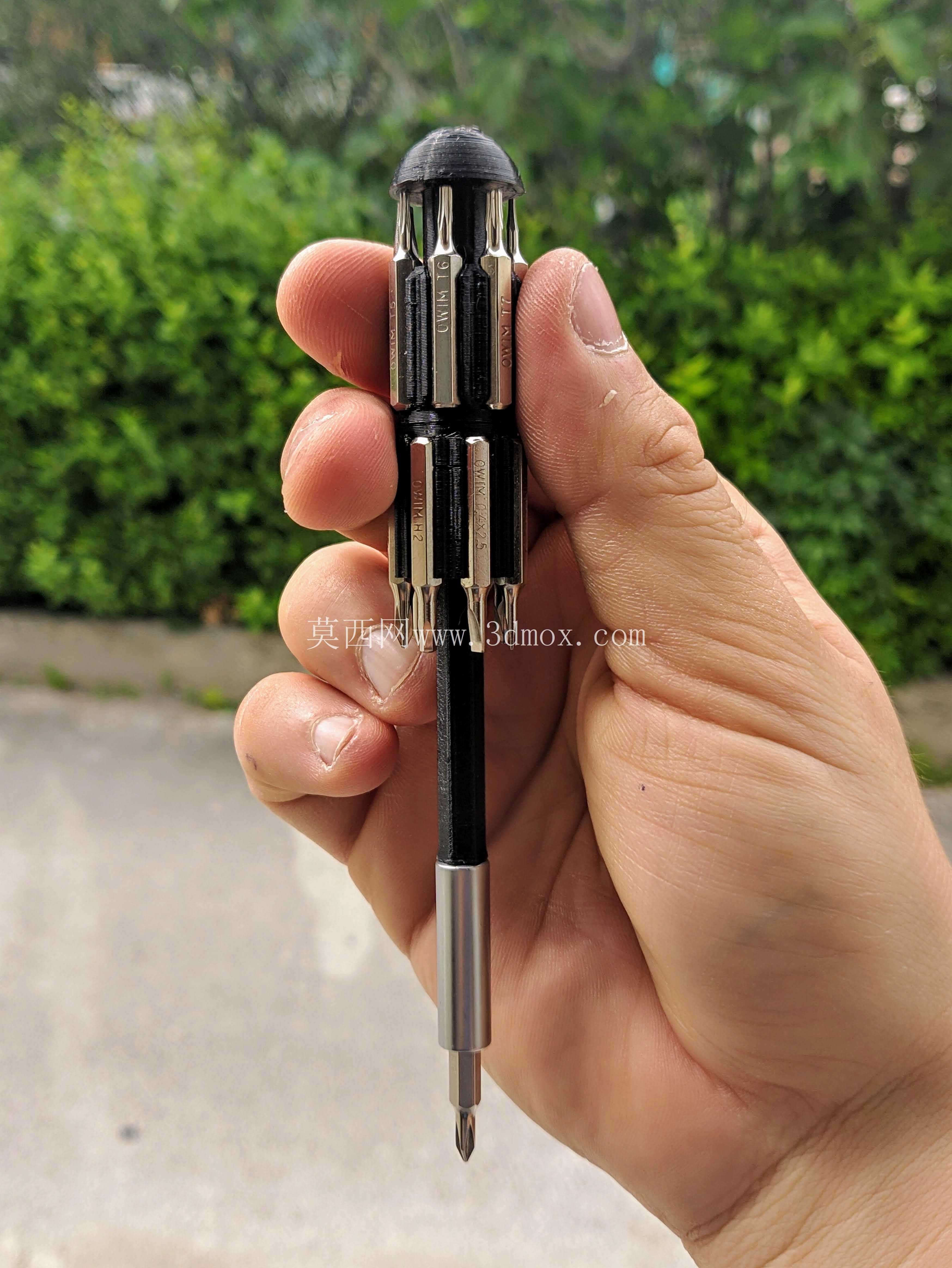 带 14 头刀柄的迷你精密螺丝刀