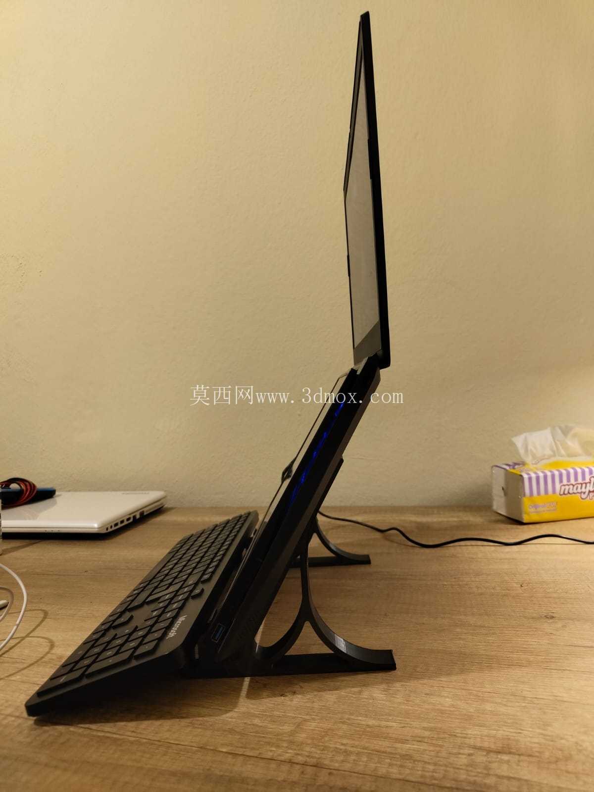 极简便携式笔记本电脑支架 + 附加显示器\u0026 BLE 键盘支持