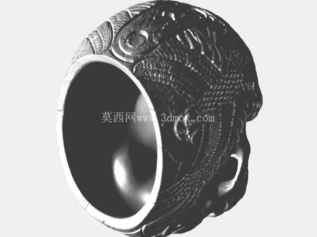 可打印古董骷髅刷\笔架| 办公桌配件装饰 CAD 模型