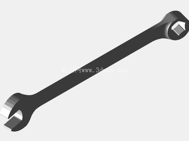 可打印抛光镀铬组合扳手| 为 SLA、SLS、FDM 做好准备 | 驱动器尺寸:1/4英寸| 总长度:4英寸