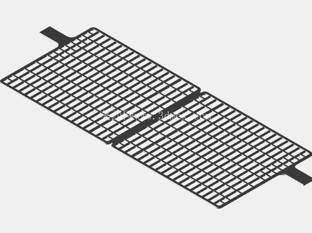 铅酸电池板栅 | SolidWorks 3D 模型