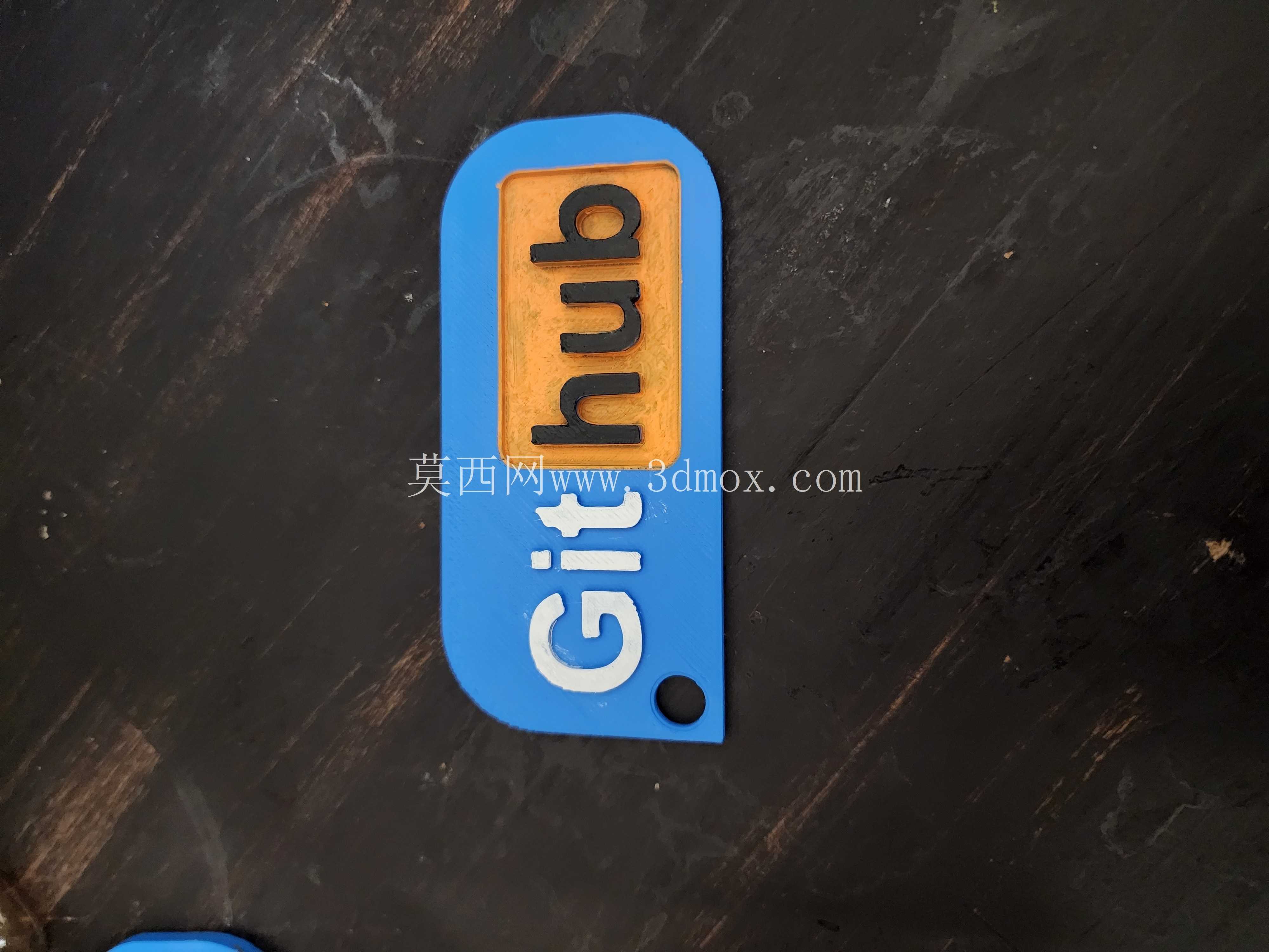 HUB“平均”钥匙串 - GitHub – 25mm NFC 标签