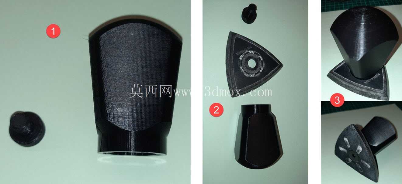 振动工具适配器手柄 - 刮刀和研磨附件