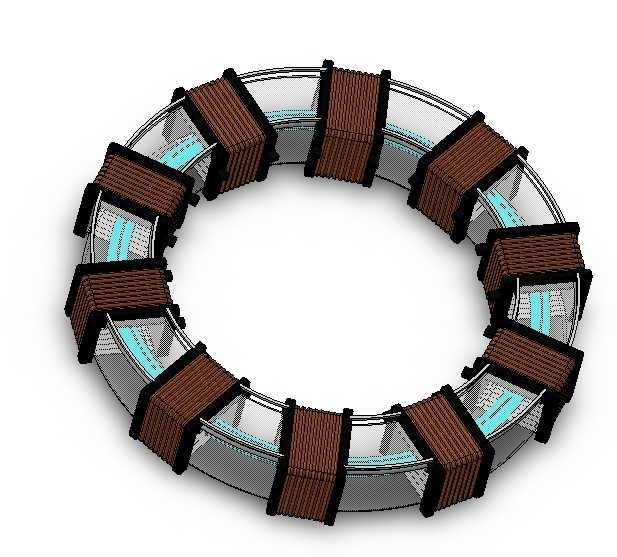 钢铁侠电弧反应堆 - 概念 3D CAD 模型 (SolidWorks 2024)