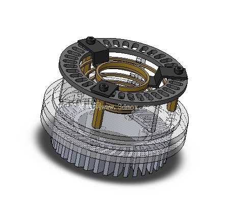 钢铁侠电弧反应堆 - 概念 3D CAD 模型 (SolidWorks 2024)