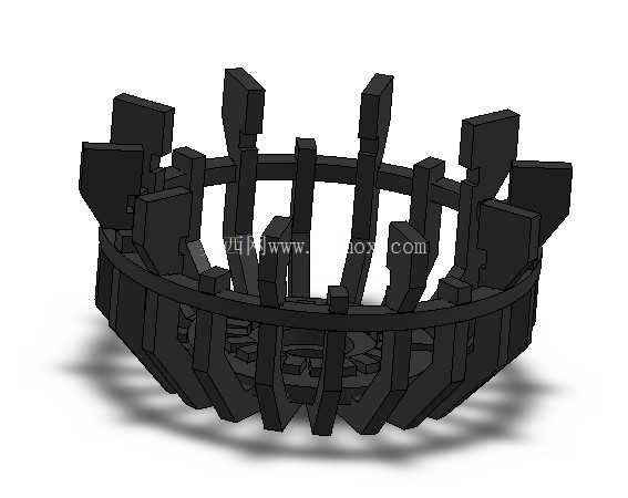 钢铁侠电弧反应堆 - 概念 3D CAD 模型 (SolidWorks 2024)