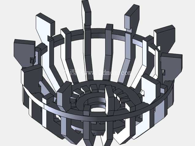钢铁侠电弧反应堆 - 概念 3D CAD 模型 (SolidWorks 2024)