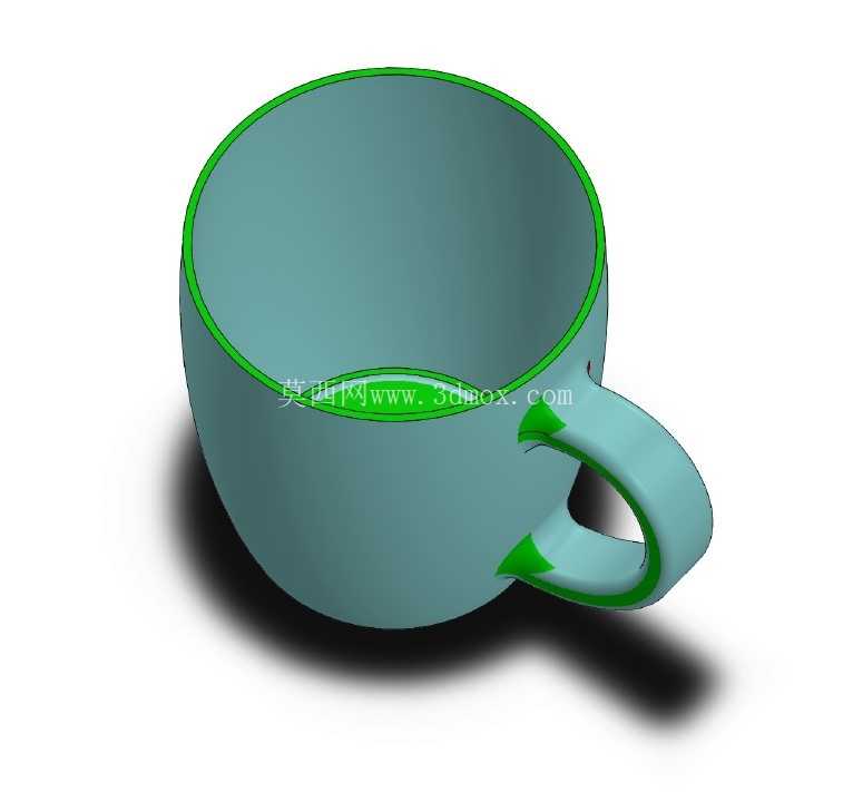 现代塑料杯设计| 用于制造的 SolidWorks / CAD 模型