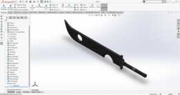 SolidWorks չʾ��Zabuza Sword ���