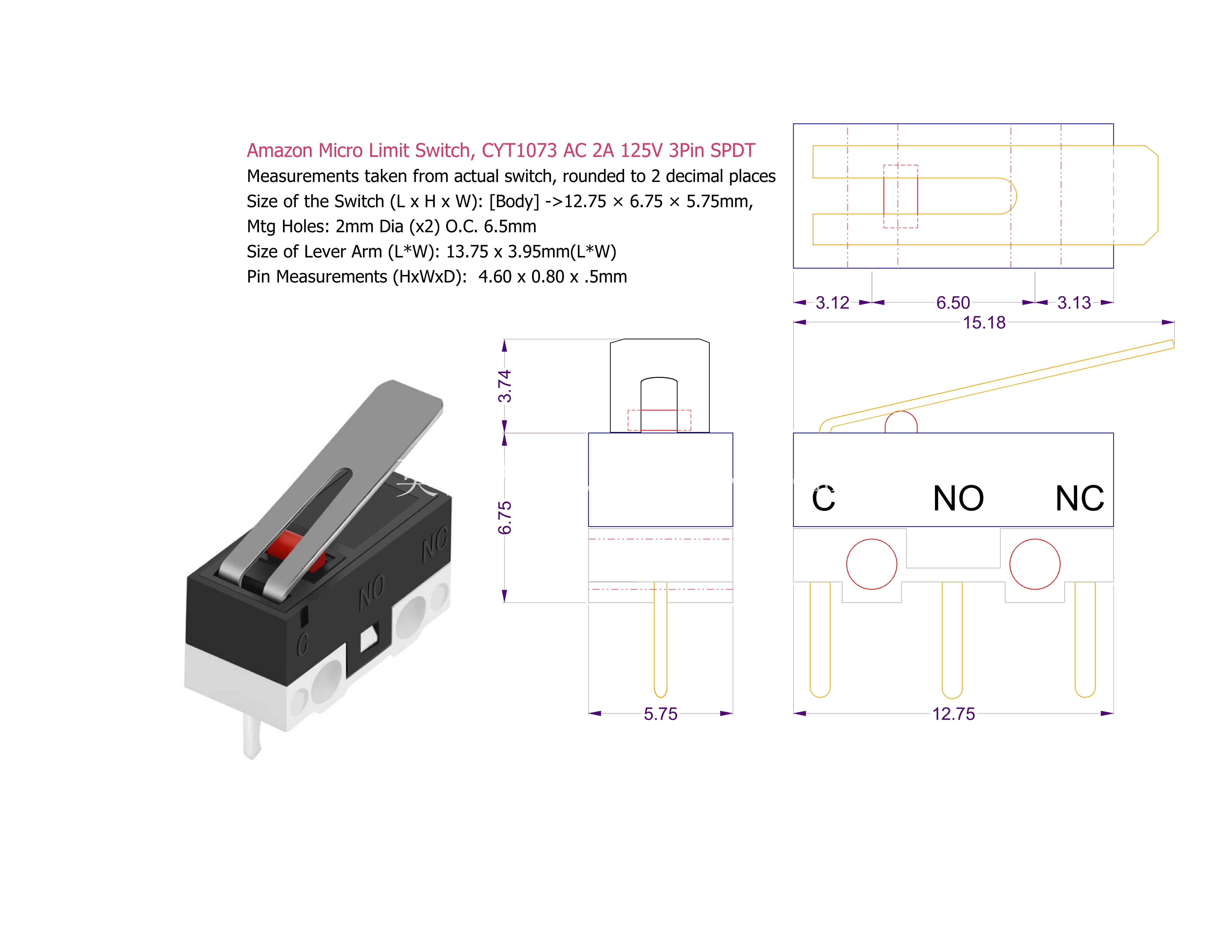 ΢���� 2A SPDT CYT1073