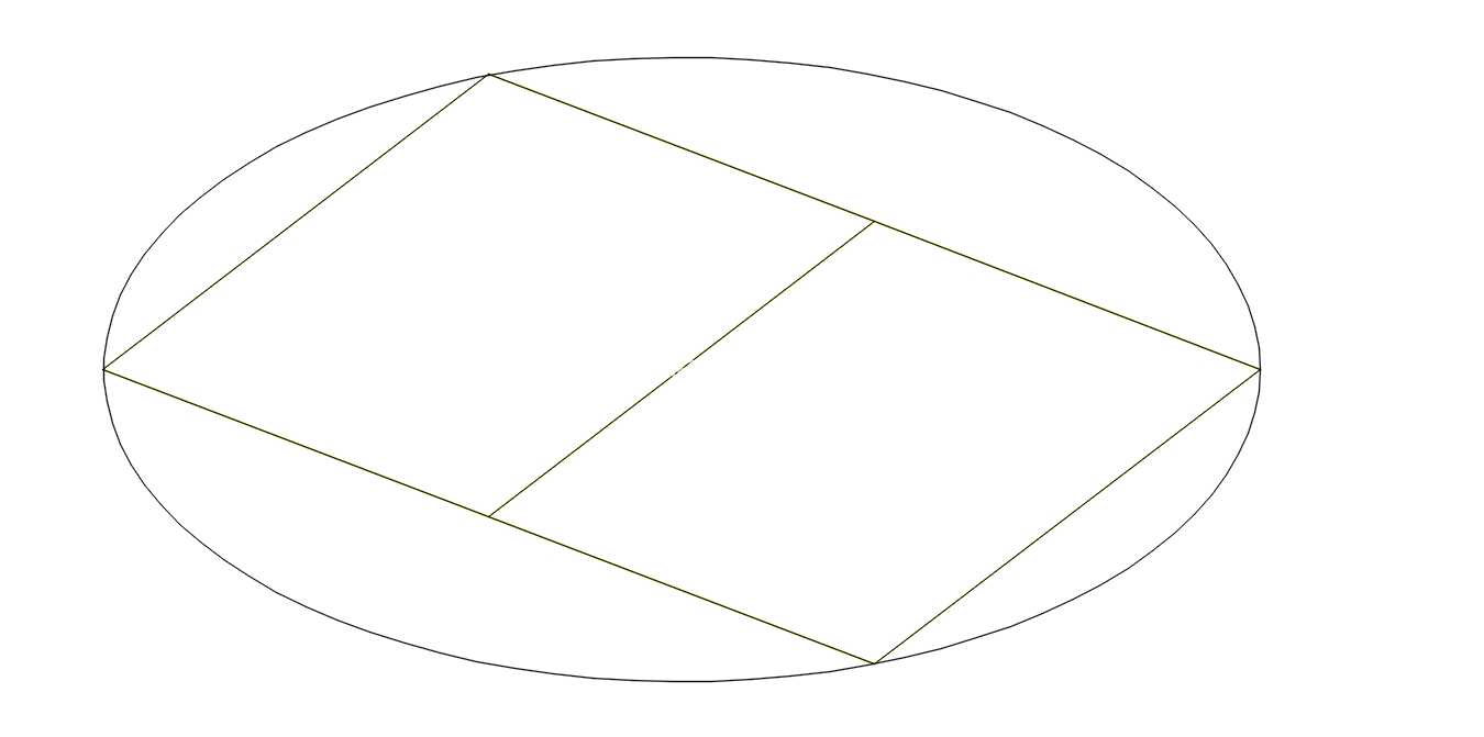 刻在旋转椭球体上的锐金色菱面体