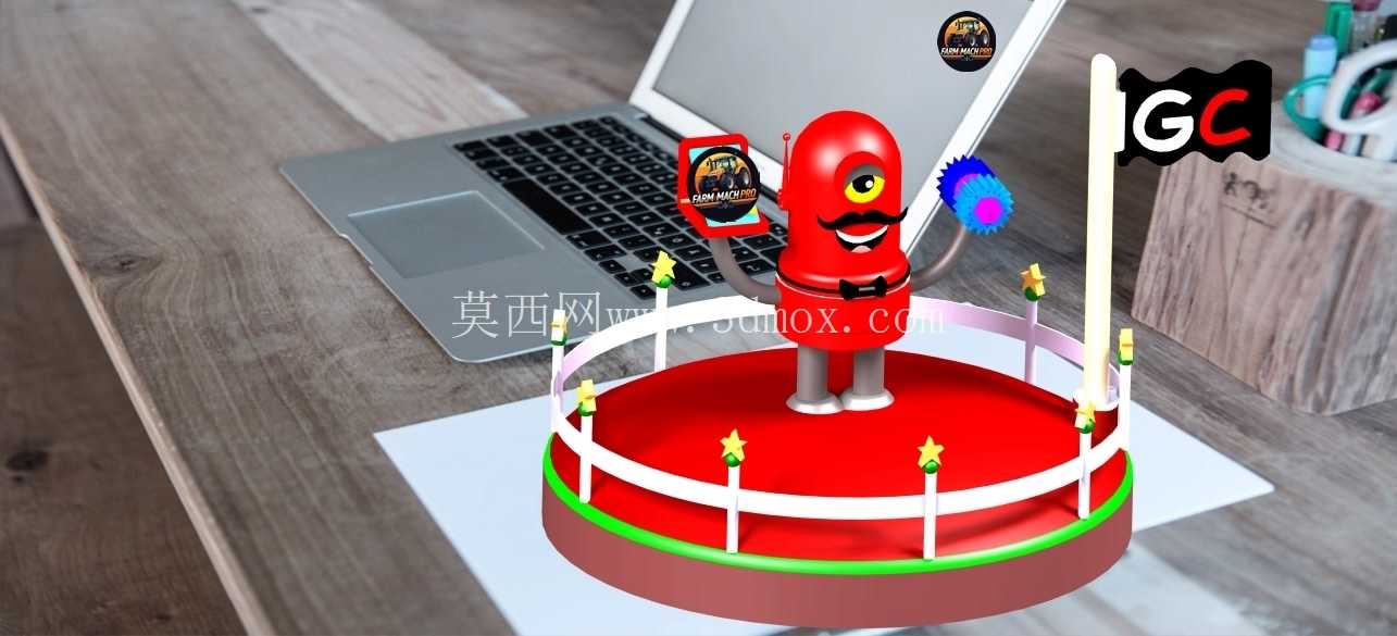 ?? 抓手人物 CAD 设计 | 办公桌装饰| 3D模型