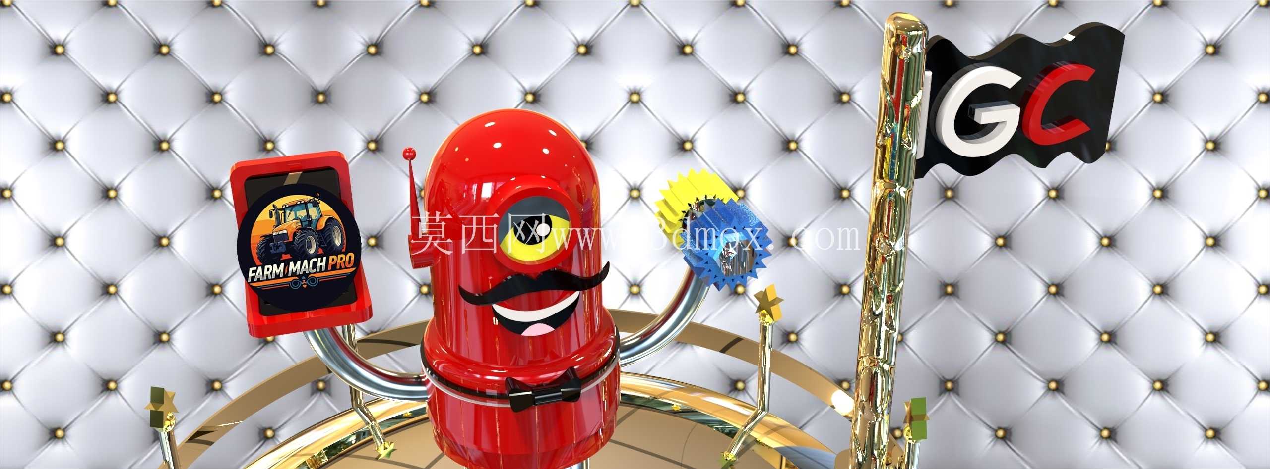 ?? 抓手人物 CAD 设计 | 办公桌装饰| 3D模型