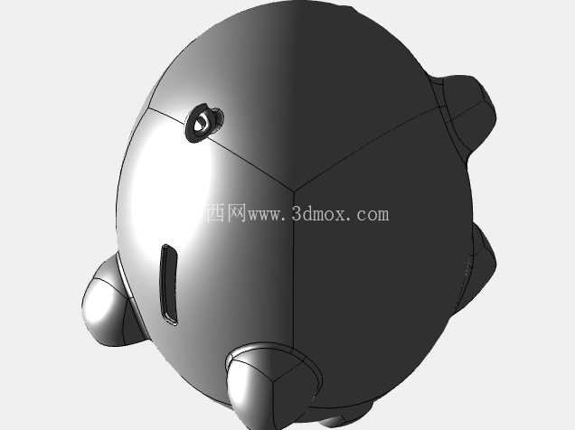 卡通硬币银行模型(3D 打印)