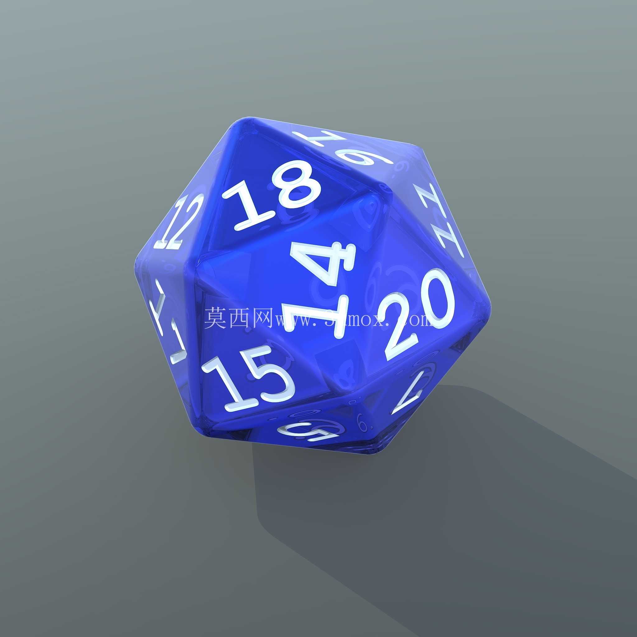 D20 标准二十面体骰子