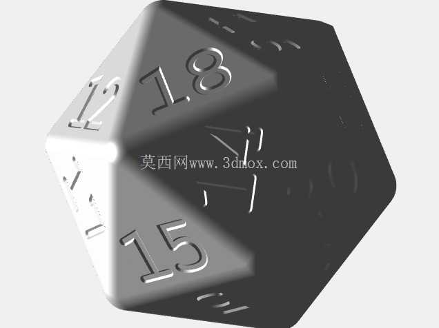 D20 标准二十面体骰子