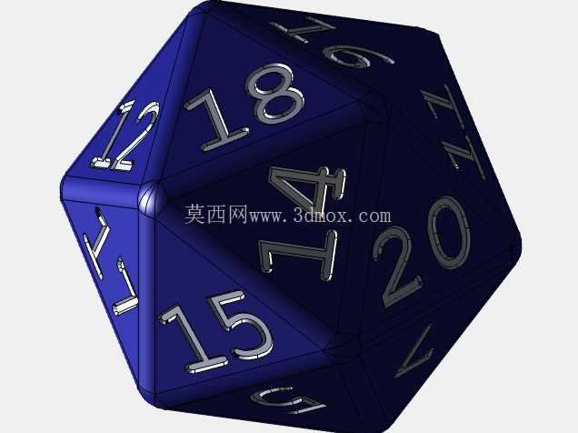 D20 标准二十面体骰子