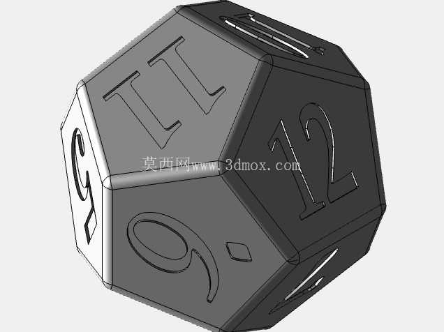 D12 十二面体骰子