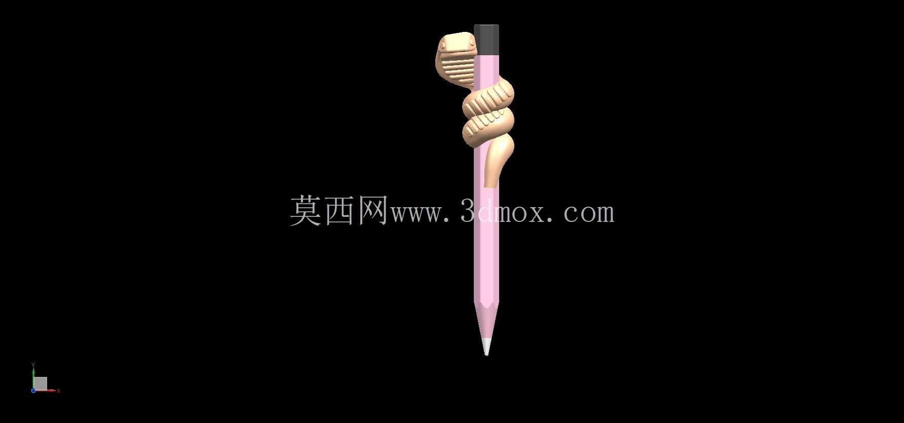 眼镜蛇缠绕铅笔帽/蛇握笔帽