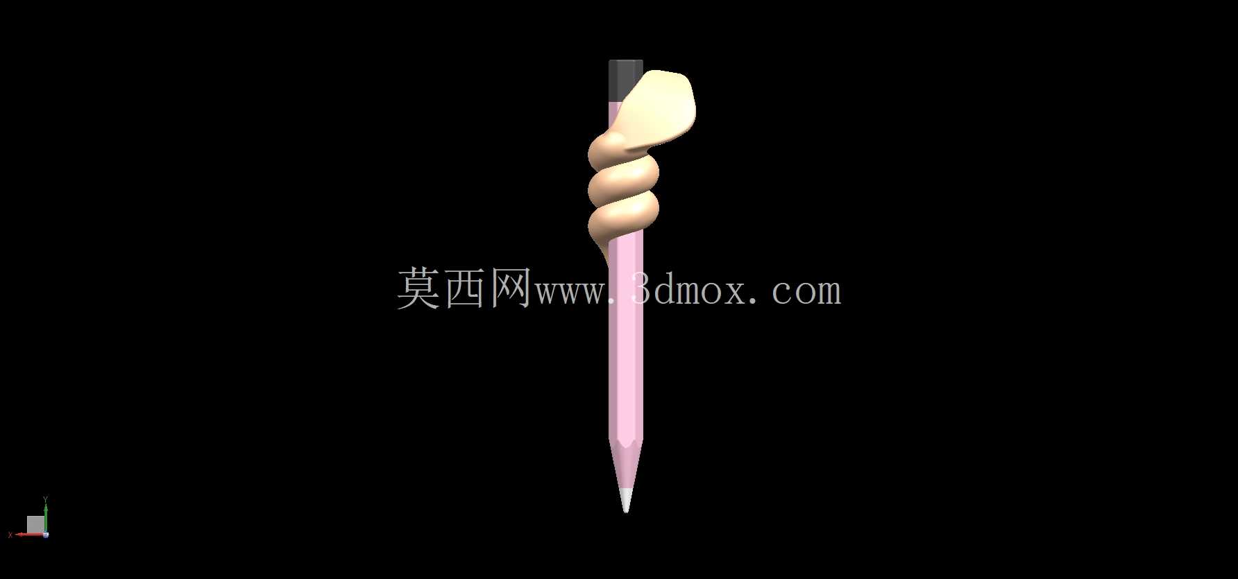 眼镜蛇缠绕铅笔帽/蛇握笔帽