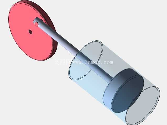 Solidworks 中的摆动活塞气缸机构