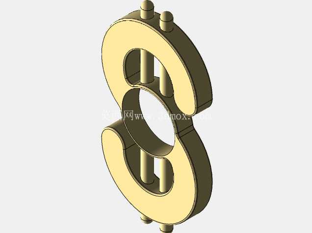 金色美元符号指尖陀螺