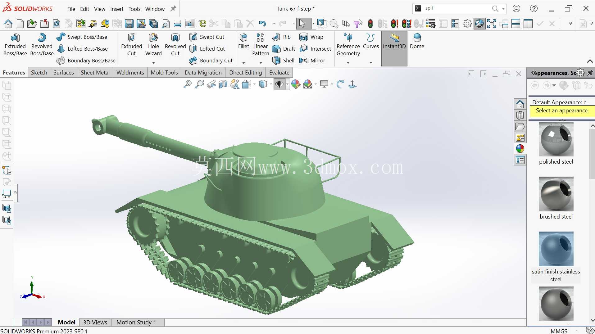 ���� 3D ��ӡ�� Tank-67 ���