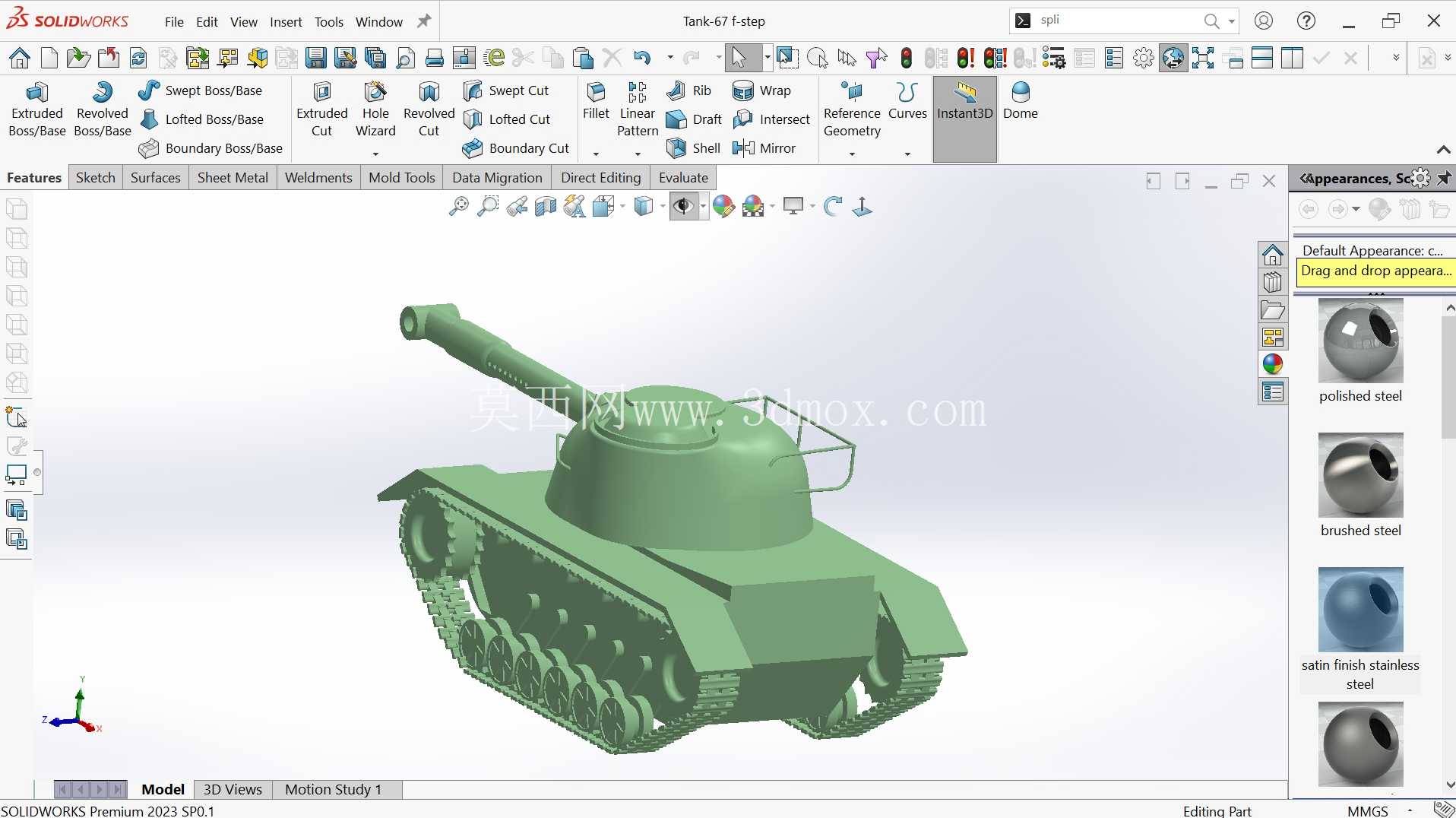 ���� 3D ��ӡ�� Tank-67 ���
