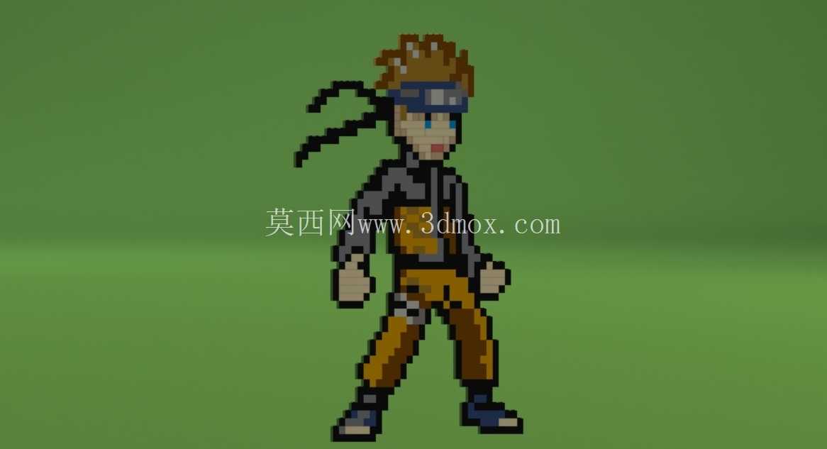 NARUTO-PIXEL ART SOLIDWORKS