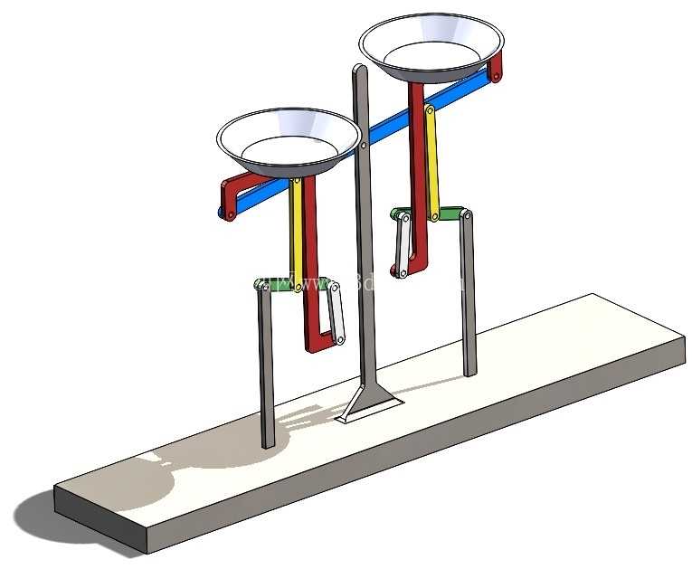 Solidworks中的两盘平衡重机构设计