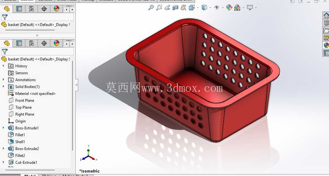用 SOLIDWORK 制作的支架