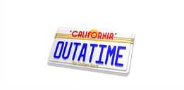 Outatime 回到未来车牌
