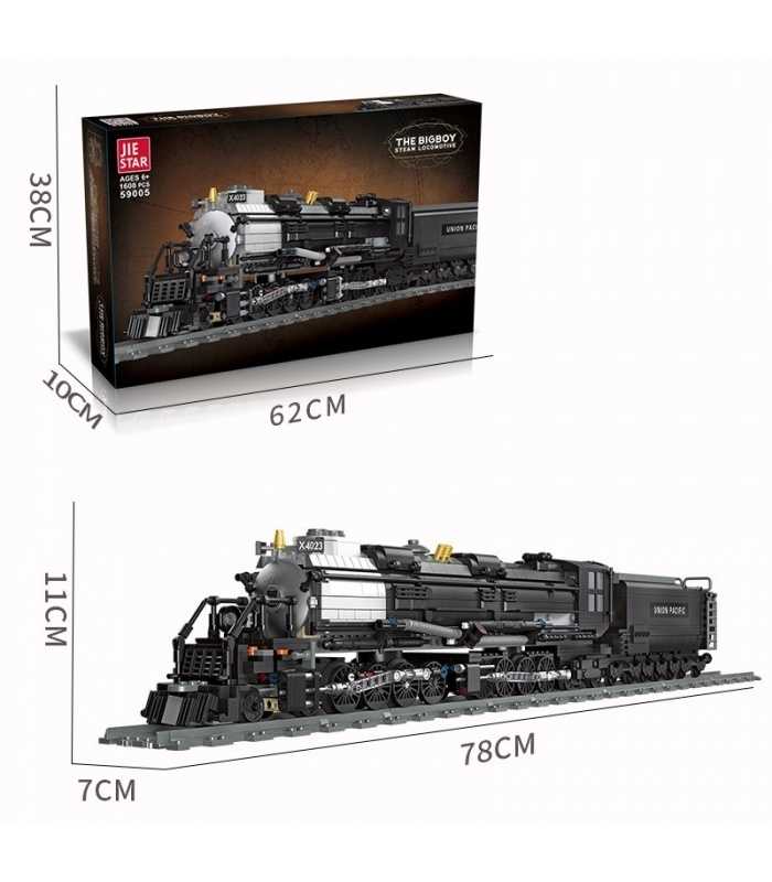 \《乐高》捷星59005机车BIG BOY UNION PACIFIC X4023部分动画