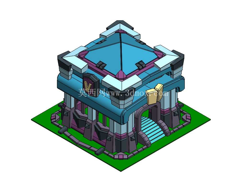 《部落冲突》市政厅 13 – 5 级 | SolidWorks 3D 模型