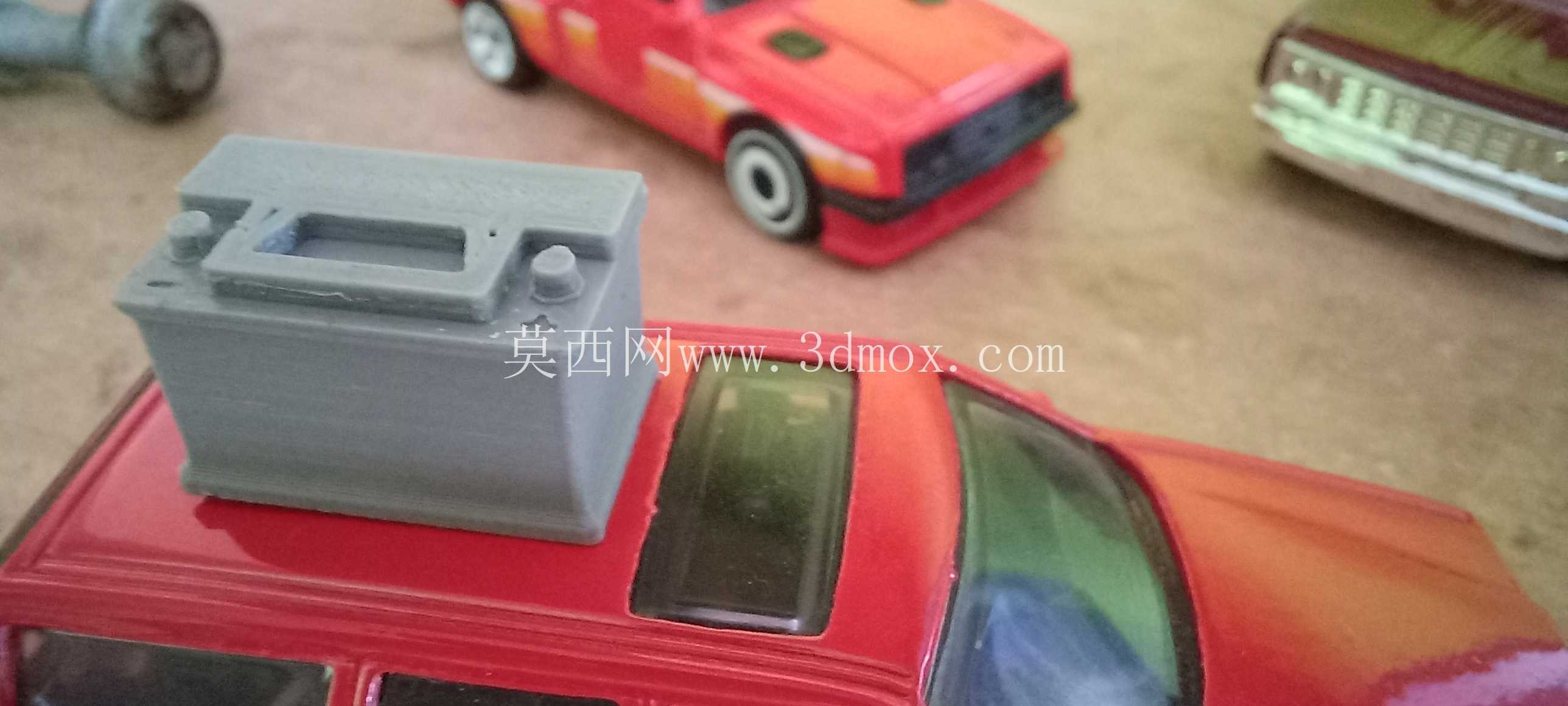 1:16汽车电池12V STL