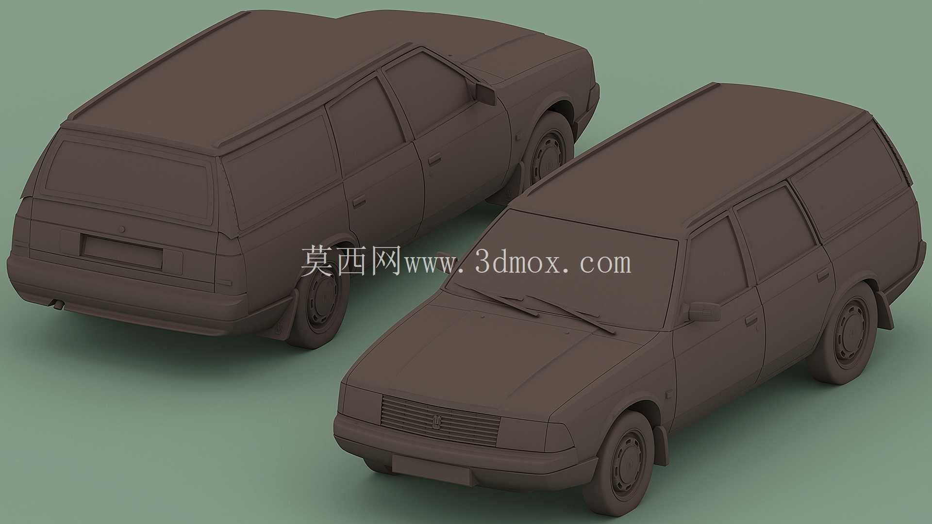 Moskvich-2141 马车(不是真实的)。