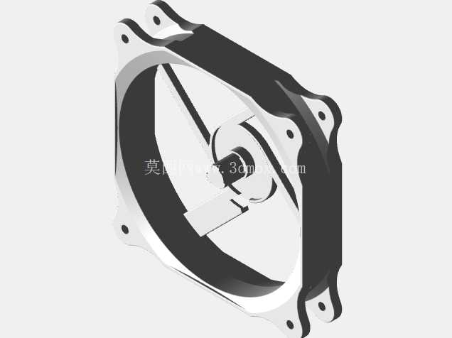 电脑风扇3D模型