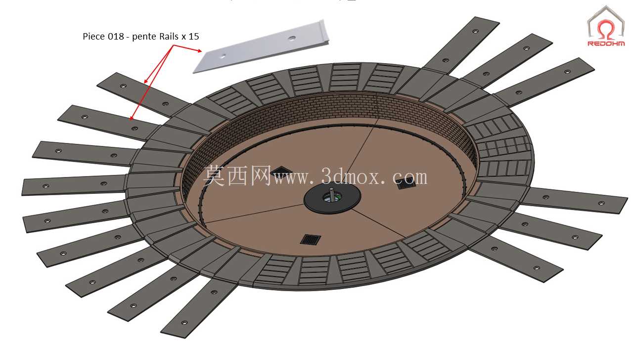Mod��lisme Ferroviaire HO Pont Tournant et Fosse Circulaire