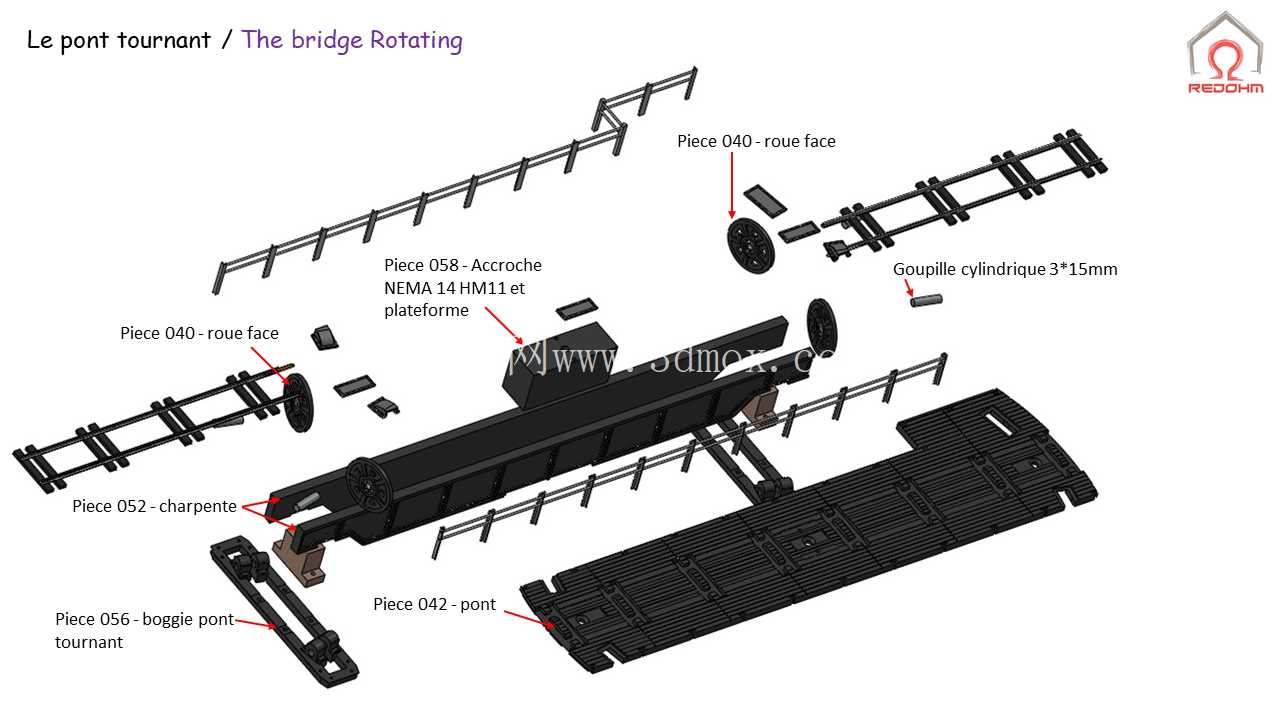 Mod��lisme Ferroviaire HO Pont Tournant et Fosse Circulaire