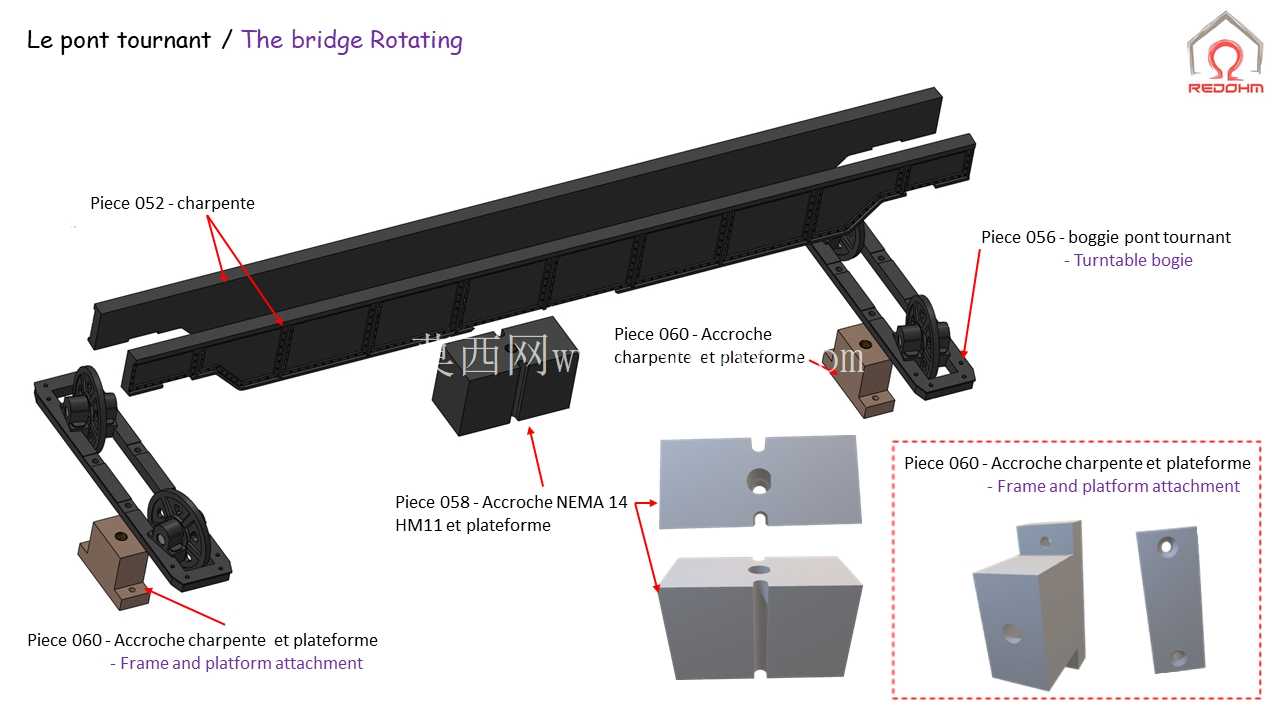 Mod��lisme Ferroviaire HO Pont Tournant et Fosse Circulaire