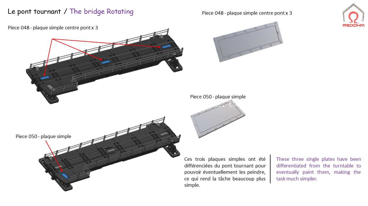 Mod��lisme Ferroviaire HO Pont Tournant et Fosse Circulaire