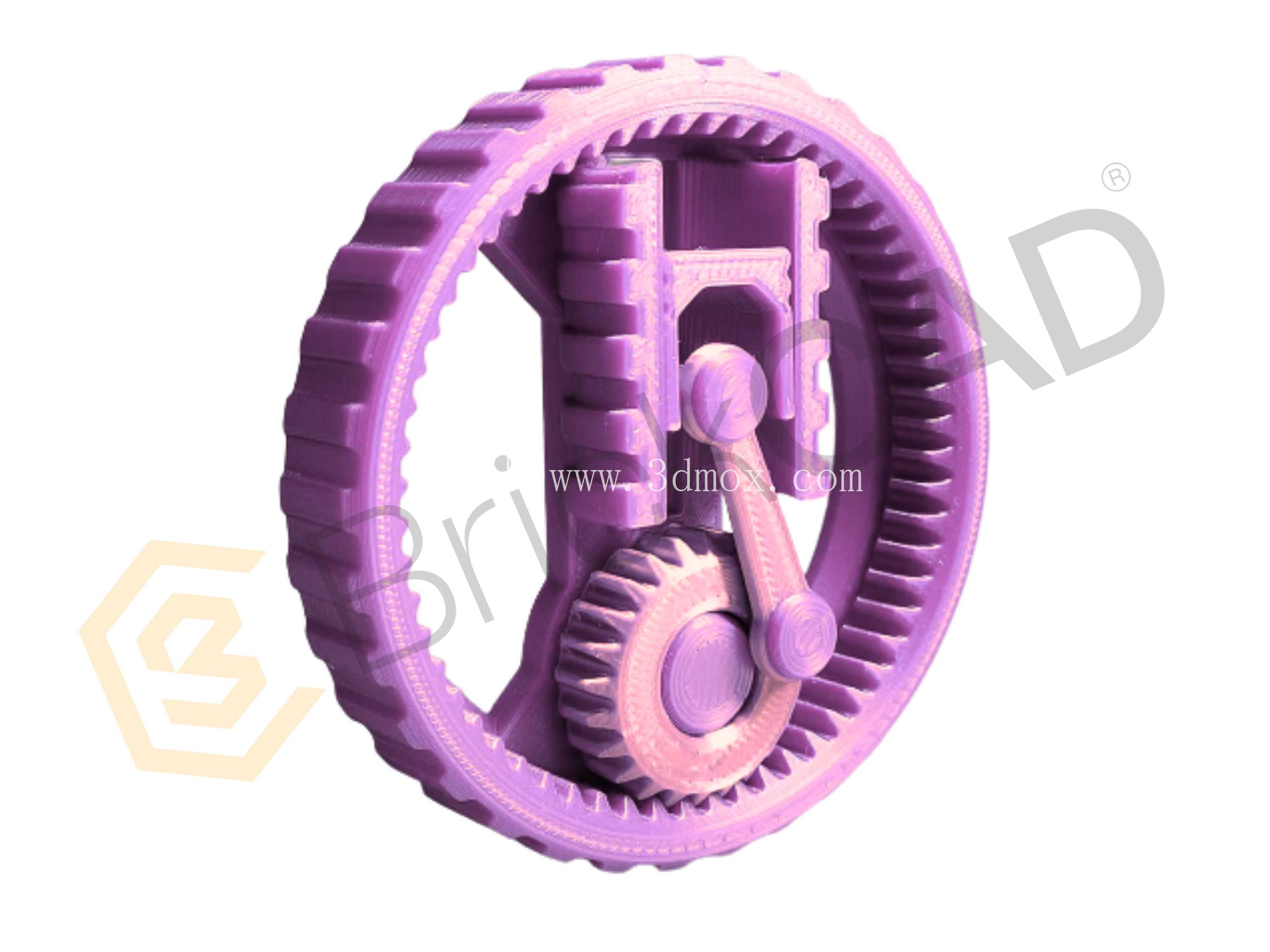 Gear Fidget – 3D 可打印 CAD 模型 | 交互式 SolidWorks 机械玩具设计