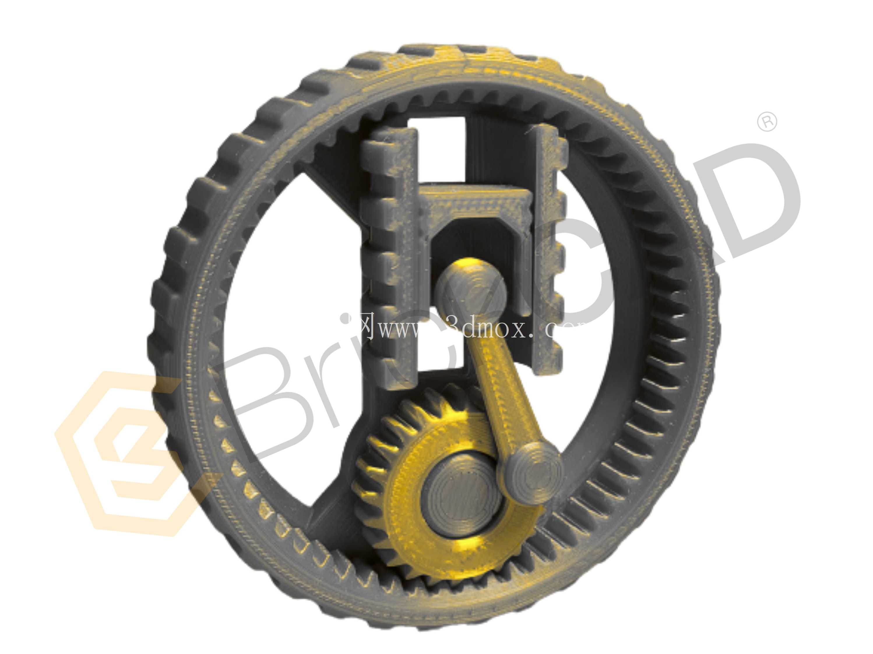 Gear Fidget – 3D 可打印 CAD 模型 | 交互式 SolidWorks 机械玩具设计