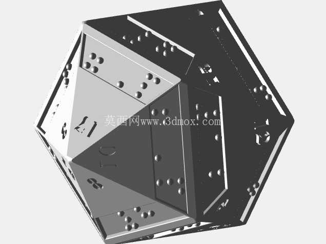 盲文 DnD 骰子套装(D4、D6、D8、D10、D12、D20)