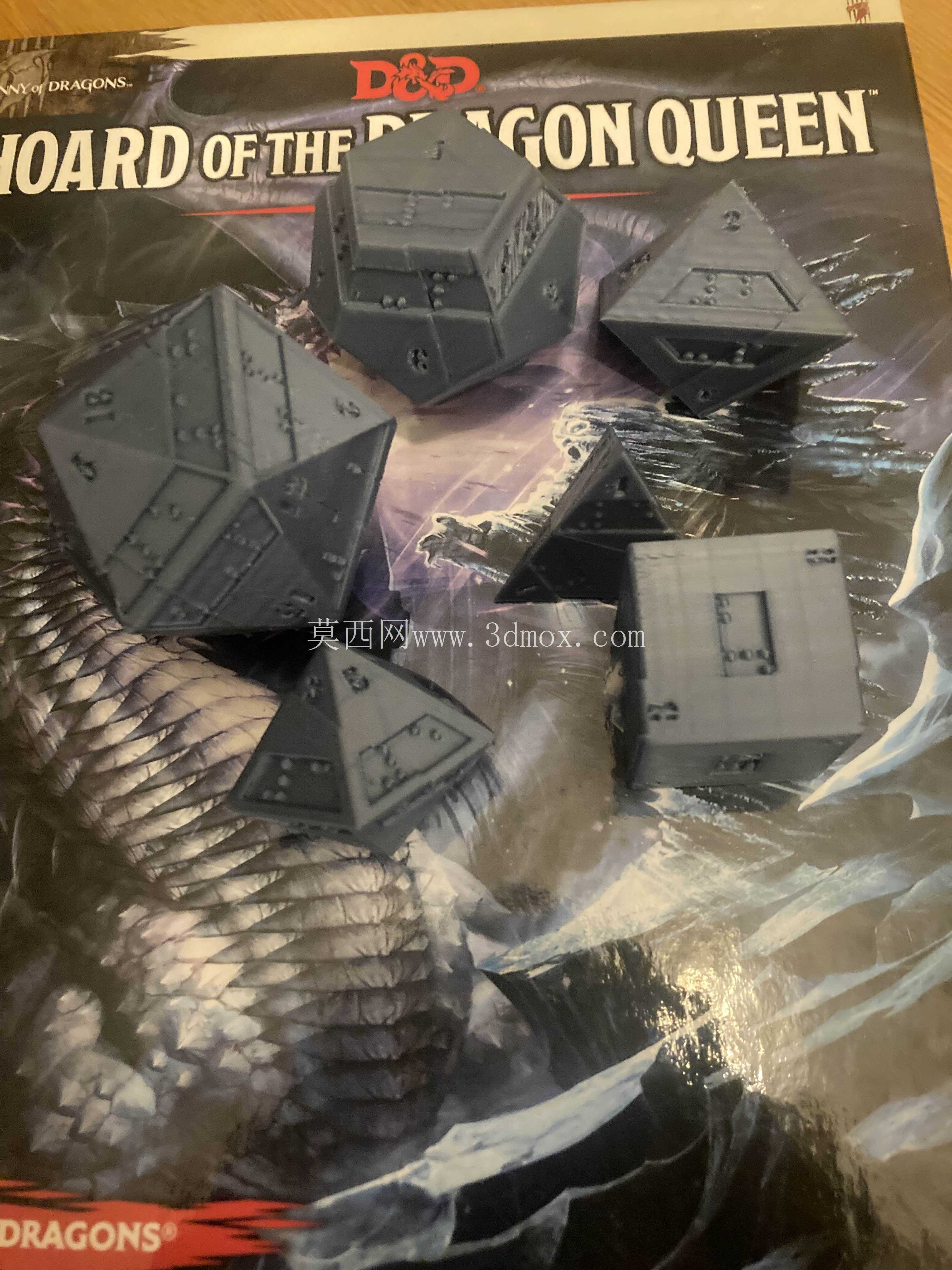 盲文 DnD 骰子套装(D4、D6、D8、D10、D12、D20)