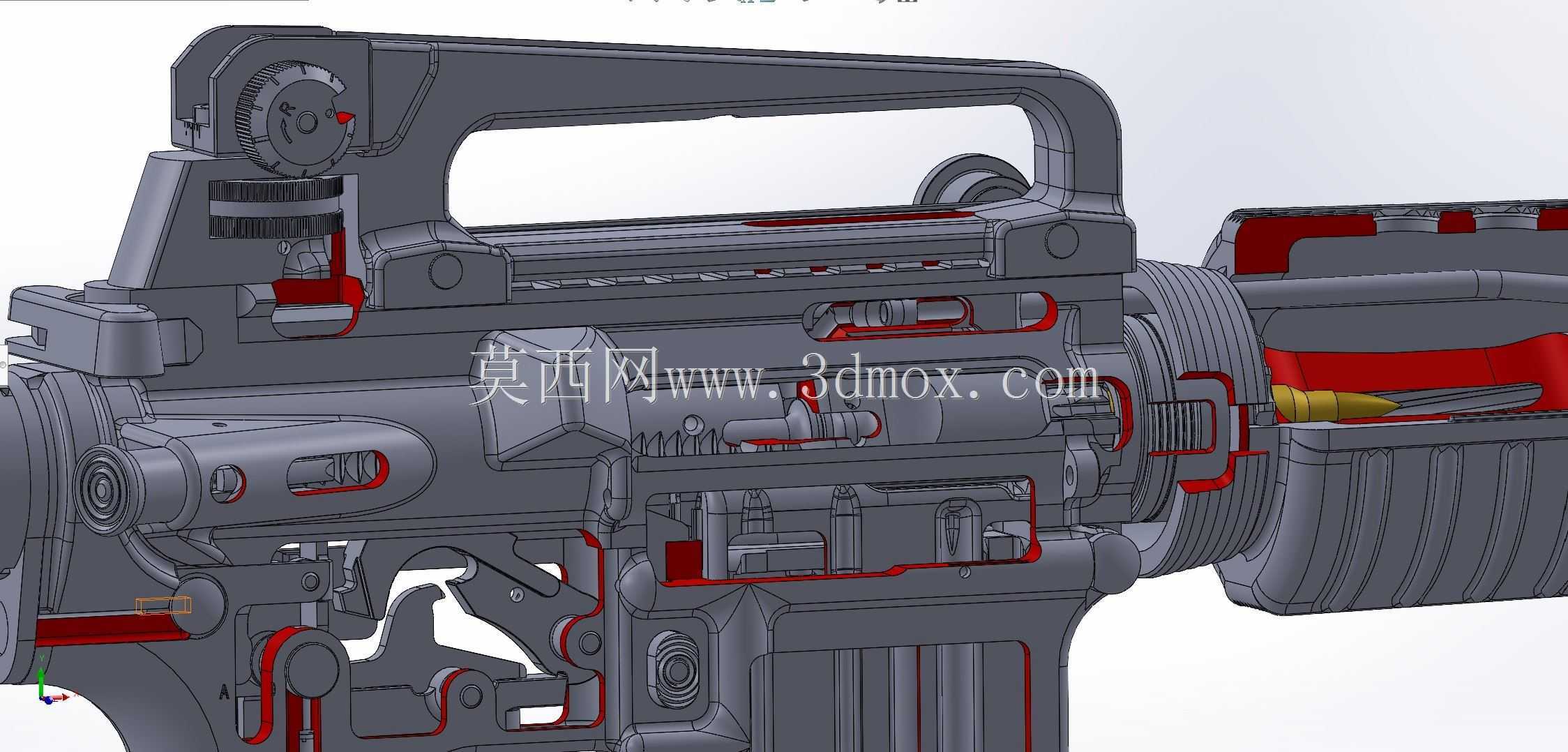 M4A1剖面模型