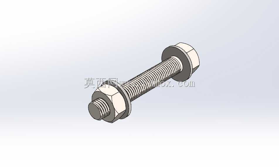带锁紧螺母的锌钩环螺栓-M12x75mm-1/2“x3”长