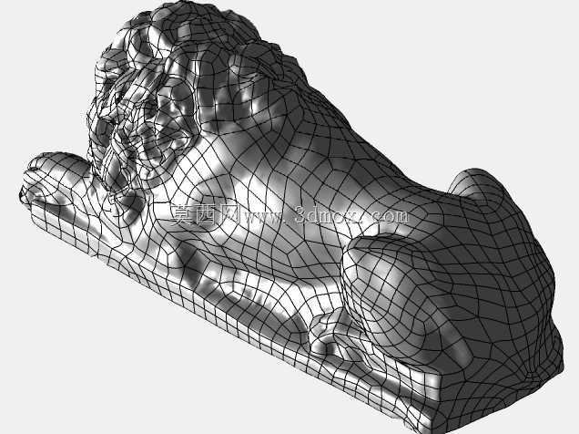 狮子雕像3D模型